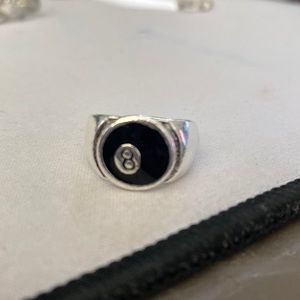 Stainless Steel 8 Ball ring